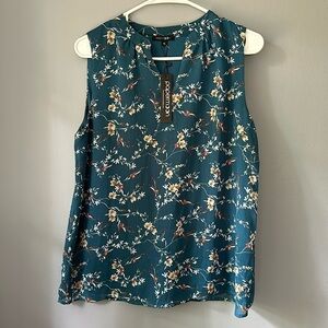 Papermoon NWT sleeveless blouse floral women’s size small